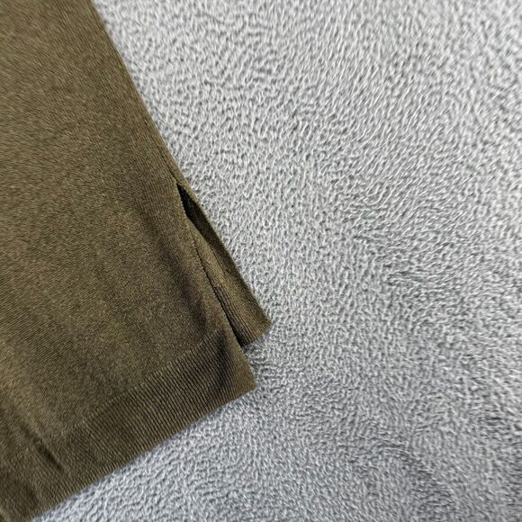 Lucky Brand Sweater Vest Women's Small Green Knit Ramie Linen Blend Lightweight - Picture 5 of 7